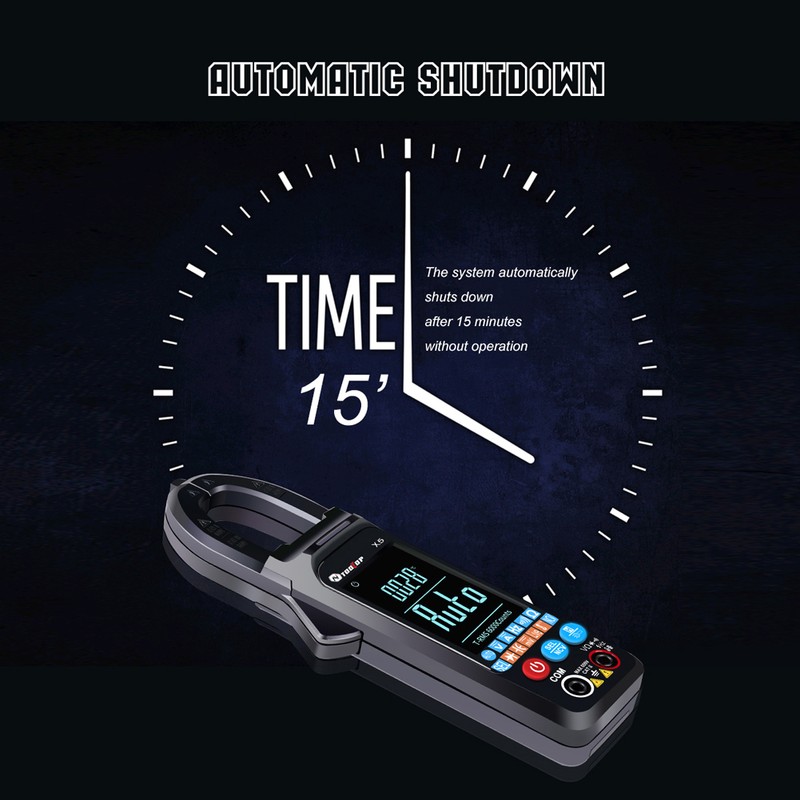 TOOLTOP X5 Handheld Portable Multifunction Clamp Meter LCD Display ℃/℉