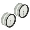 YOKIVE 3.9-inch Backdraft Damper Shutter, 2 Pcs Inline Spring Loaded