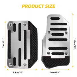 Unbranded Non-Slip Universal Automatic Gas Brake Foot Pedal Pad Cover Car Accessories Kit