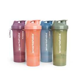 Smartshake Protein Shaker Bottle for Protein Mixes - 4 Pack - 13.5 oz | Shaker Cups for Protein Shakes | Blender Bottle Shaker | Protein Shaker Bottle