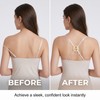 SIVZUMO 28 Pezzi Clip per Reggiseno Ganci per Bretelle Antiscivolo,