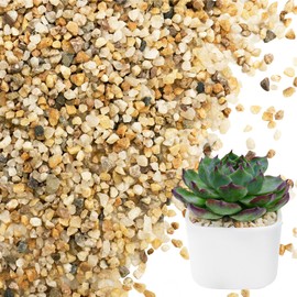 NUPICK 3-5mm Coarse Sand for Plants, 20lb Horticultural Grit for Succulents, Desert Silica Sand for Cactus, Decorative Gravel for Landscaping, Gold Grit for Aquariums, Bonsai, Vases Fillers