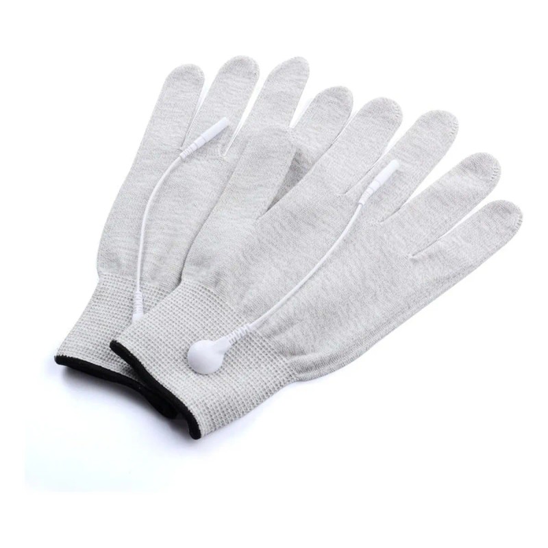 Guantes De Electrodo Tens Ems Con Par De Cables 1