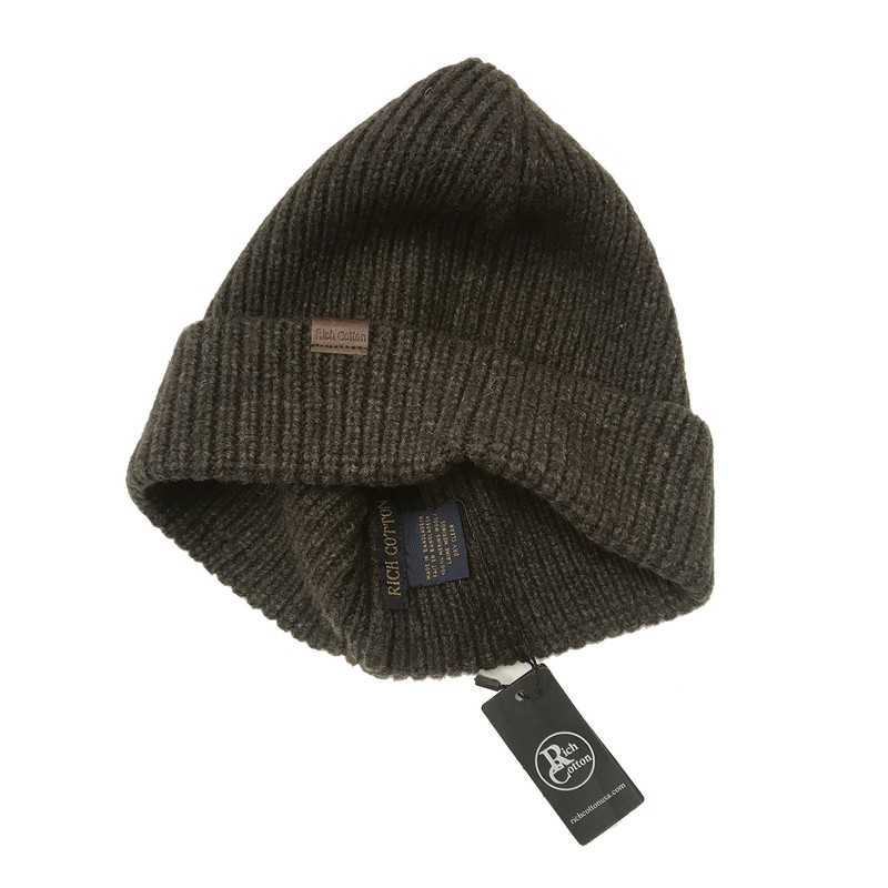 Rich Cotton Wool Beanie (Mocha)
