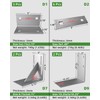 Heavy-Duty 90° Corner Dock Hardware Kit, Heavy Duty Boat Dock