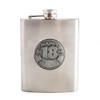 MDI Australia TF-ZEF_18 18th Engravable Metal Flask Engravable Hip Flask,