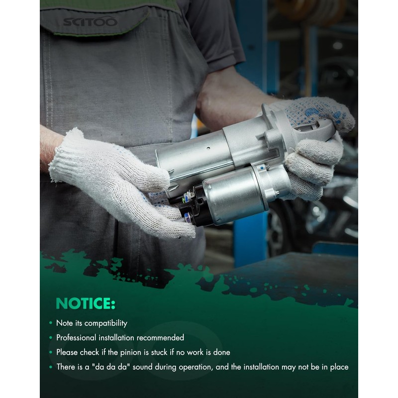 SCITOO Starter Motor fit for Nissan for Altima 2.5L 2013-2018,for