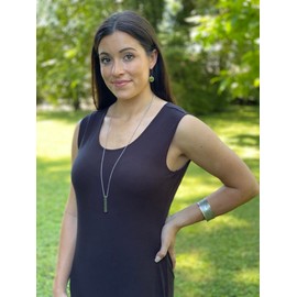 Made for Freedom Seek Justice Pendant Necklace with Chain, Stainless Steel, No Gemstone