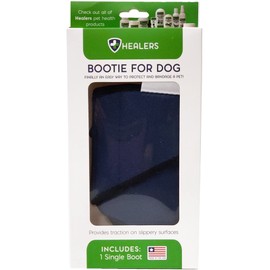 Healers Anti-Slip Dog Boot-Medical Paw Protection for Small-Medium Breeds, Traction Booties for Slippery Floors, Sm/Md, (Single Boot, Paw Width `2.25, avg wt 35-50 lbs)