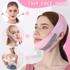 LAKJUOZ V-Linien Gesichtsmaske Wiederverwendbare Doppelkinn Entferner Lifting-Maske V-Förmige Lifting Bandage