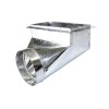 Imperial 6" x 14" x 8 Galvanized 90° Floor Ceiling Heat AC Register Duct Boot Flange