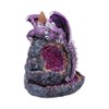 Nemesis Now Crystalline Protector Purple Dragon Geode Backflow Incense Burner