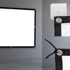 Maclean Portable Projection Screen - High-Quality Polyester Screen with 25