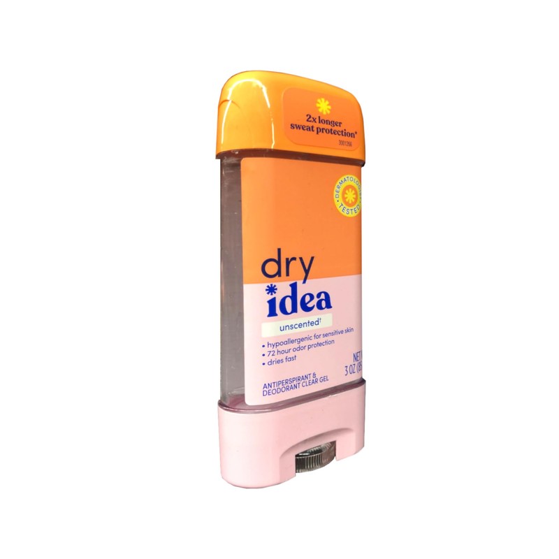 Dry Idea Anti-perspirant Deodorant Clear Gel, Unscented - 3 Oz