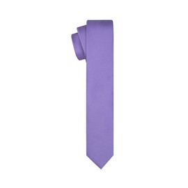KissTies Boys Tie Lavender Purple Satin Solid Necktie For Kids Ties + Gift Box