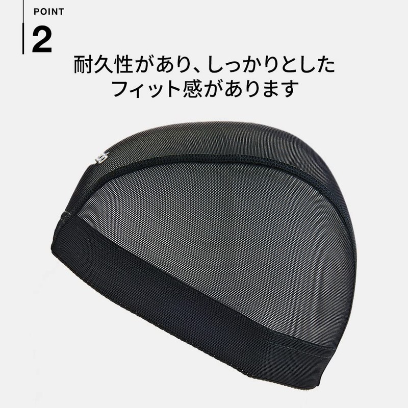 Speedo SD99C60 Swim Cap, Mesh Cap for Swimming, Unisex, Black,