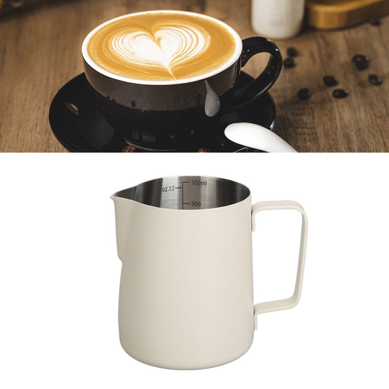 Pull Flower Cup Stainless Steel Art Froth Cup Pointed Mouth