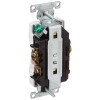 Leviton 20 Amp Hospital Grade Duplex Outlet White Thermoplastic Nylon