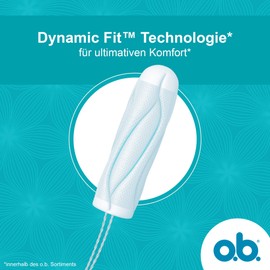 O.B.Tampons Procomfort with Dynamic Fit and Silk Touch Surface (2 x 32 Pack)