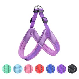EXCELLENT ELITE SPANKER No Pull Dog Harness Step-in Adjustable Reflective Vest Soft Padded Easy Pet Chest Strap with Leash Clips for Small Medium Large Dogs Walking Training(Purple-S)