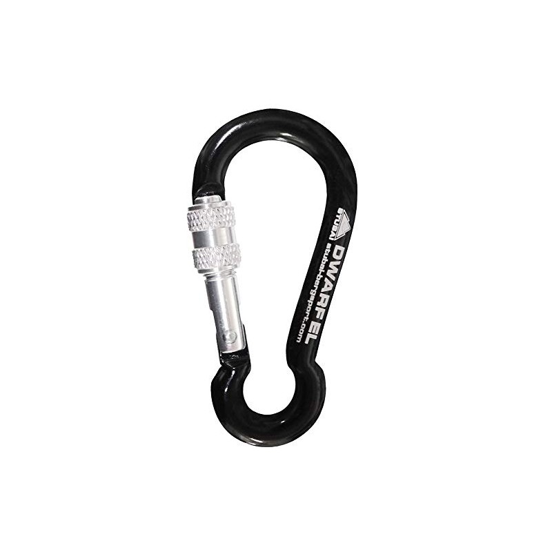 Dwarf El Stubai Sports Mini Karabiner Screw Gate - Black,