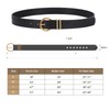 Women’s Leather Belts for Jeans Pants Fashion Gold Buckle Ladies