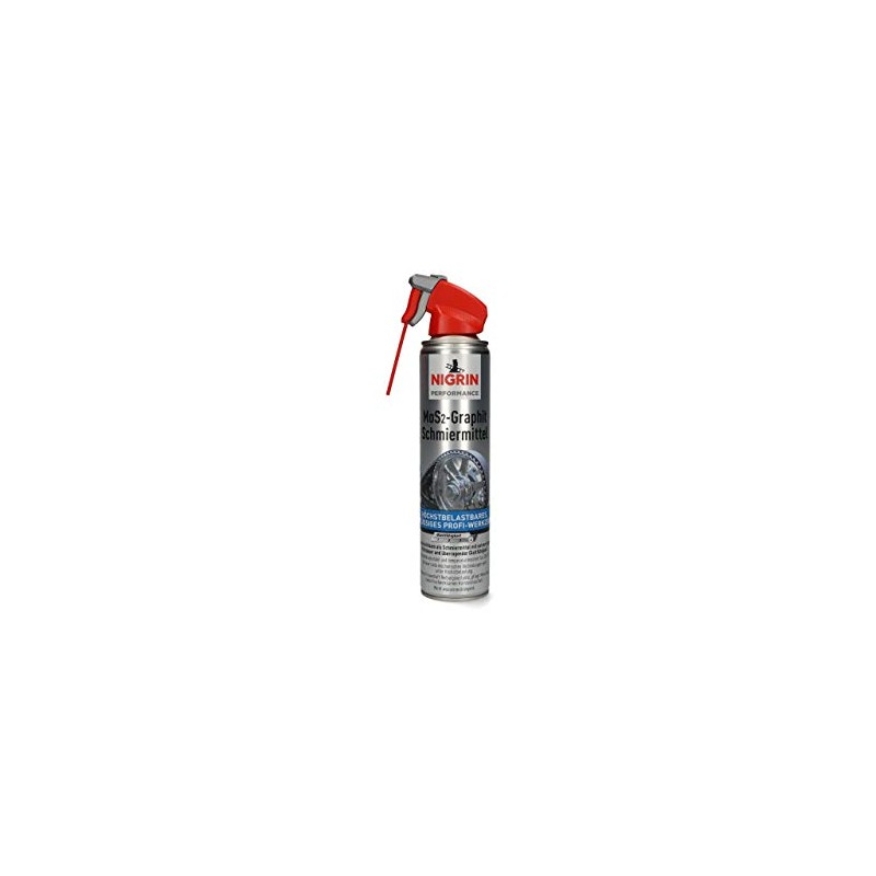 NIGRIN MoS2-HyBrid Graphite Lubricant Long Time Reduces Friction Loss 400ml