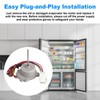 EAU65058315 Refrigerator Evaporator Fan Motor Assembly Compatible with LG Kenmore