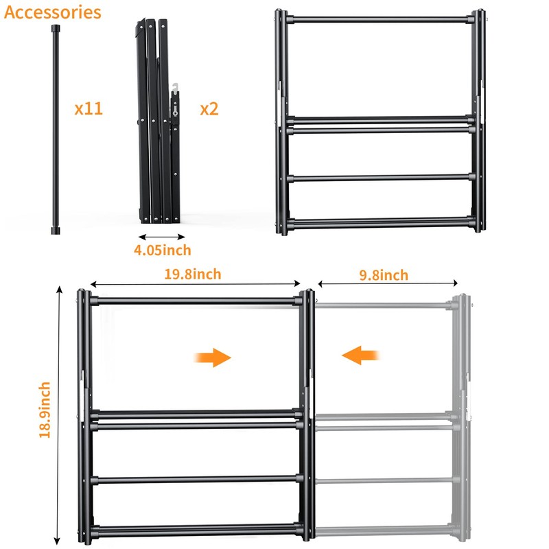 KeingGcopr Clothes Drying Rack Household Indoor, Foldable Drying Rack Clothing