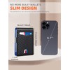 Men's Carbon Fiber Pattern Wallet, Ultra-thin Minimalist Multi Card Slot