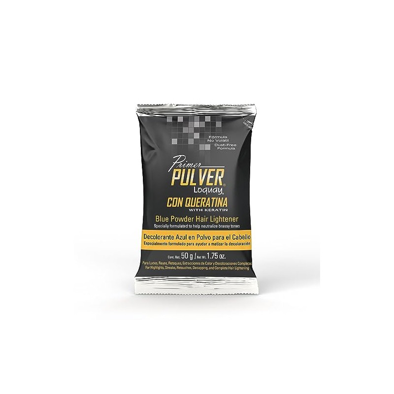 Loquay Pulver Decolorante con Queratina, Azul, 50 g