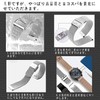 [ＳＥＵＥＲ＼時仕] 時計ベルト クイックリリース 腕時計用ベルト17mm 18mm 19mm 20mm 316L ステンレス鋼 光沢
