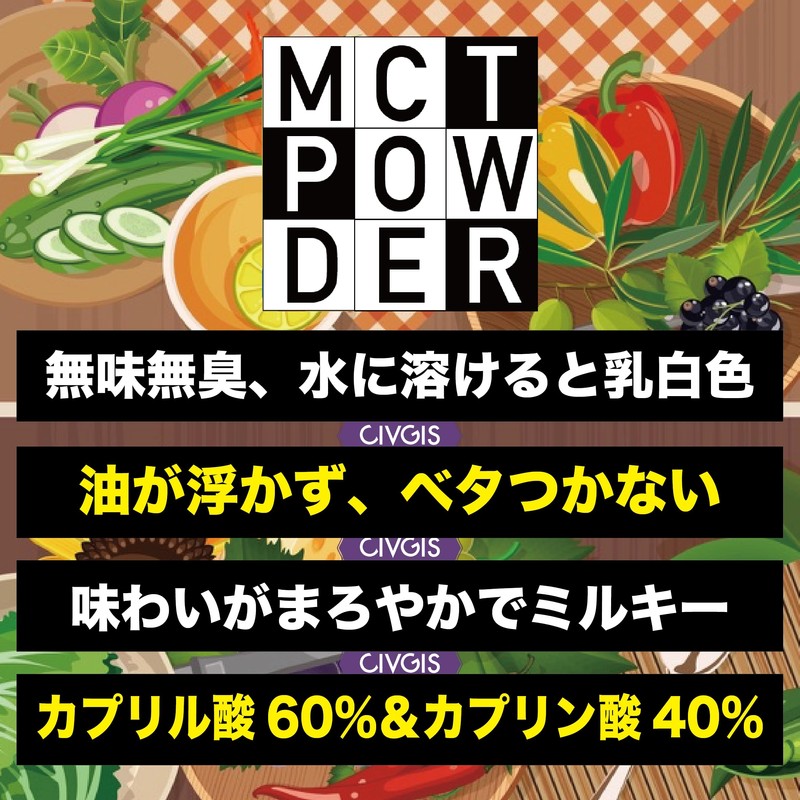 MCT Oil (MCT Powder, 17.6 oz (500 g) x 1