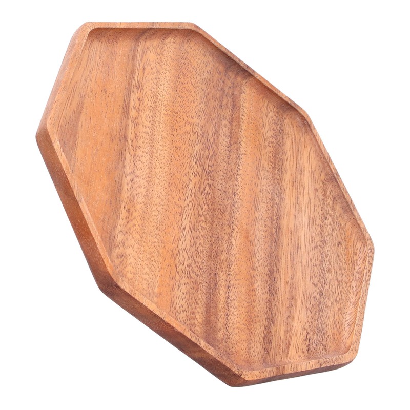Tea Plate Natural Wood Environmental Protection Uniform Texture Odorless Serving