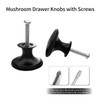 GOTRUST 15PCS Black Drawer Knobs 30mm, Cabinet Door Knobs Black