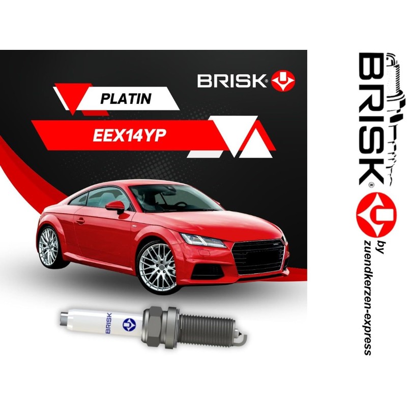 BRISK Platinum EEX14YP 1958 Spark Plugs (Pack of 4)
