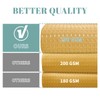 eachope Gold No Hook Waffle Weave Shower Curtain with snap-in