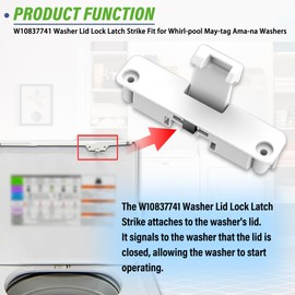 NTW4516FW4 MVWC415EW1 Lid Lock Strike Fit for Ama-na May-tag Washer Latch