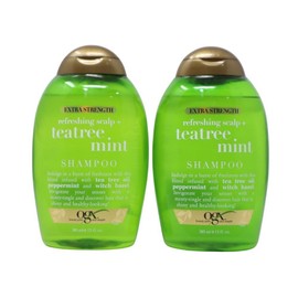 OGX Extra Strength Refreshing Scalp+ Shampoo, Teatree Mint, 13 Oz ( 2-Pack )