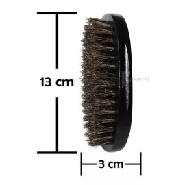 Josue Echavarria Kit Aceite Acondicionador Barba Y Bigote Y Cepillo Militar Negro Tallado A Mano Josue Echavarria