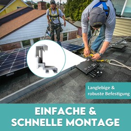 SolX Mounting Clamps - for Inverter Balcony Power Station Easy Installation Made in EU