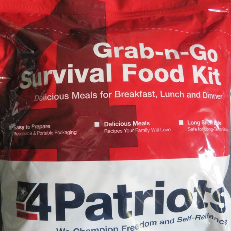 4Patriots Grab-n-Go Survival Food Kit Breakfast Lunch & Dinner Camping