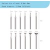 12 Pcs Bowl Shape Diamond Burr Set, 3/32 Inch Shank