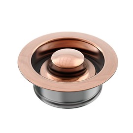 Sink Flange for Garbage Disposal and Sink Stopper Stainless Steel Fit Universal 3-1/2 Inch Standard Sink Drain Openings Kitchen Sink Garbage Disposal Replacement Accessories (Antique Copper)