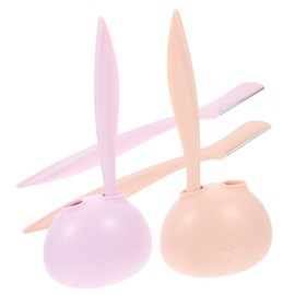 Baluue 4pcs Eyebrow Razor Trimmer Scissors Women's Grooming Tools for Clean Shaping