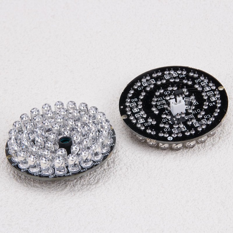 ZORZA 2Pcs 12V 850nm IR LED Illuminator Board with Cable
