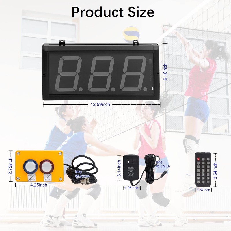Ledbrigym Digital Lap Counter 4 Inch Up Down with Switch