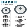 Universal Lid for Pots Pans and Skillets, 2 Pack Pan