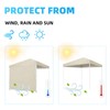 Joramoy 10x10 Canopy Sidewall - 10x10 Tent Wall with UV