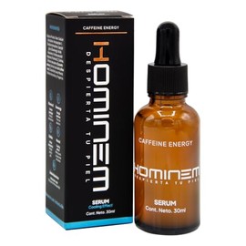 HOMINEM Srum Facial Cooling Effect Hombre, 30 ml, Vitamina C, Cafena, Mentol, Dawnergy, cido Hialurnico, Hidratante, Revitalizante y Anti-Fatiga      